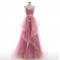 A-Line Sweetheart Beaded Appliques Tulle Long Prom Evening Formal Dresses ED011042