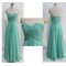 A-Line Sweetheart Long Green Chiffon Prom Evening Bridesmaid Dresses ED011049