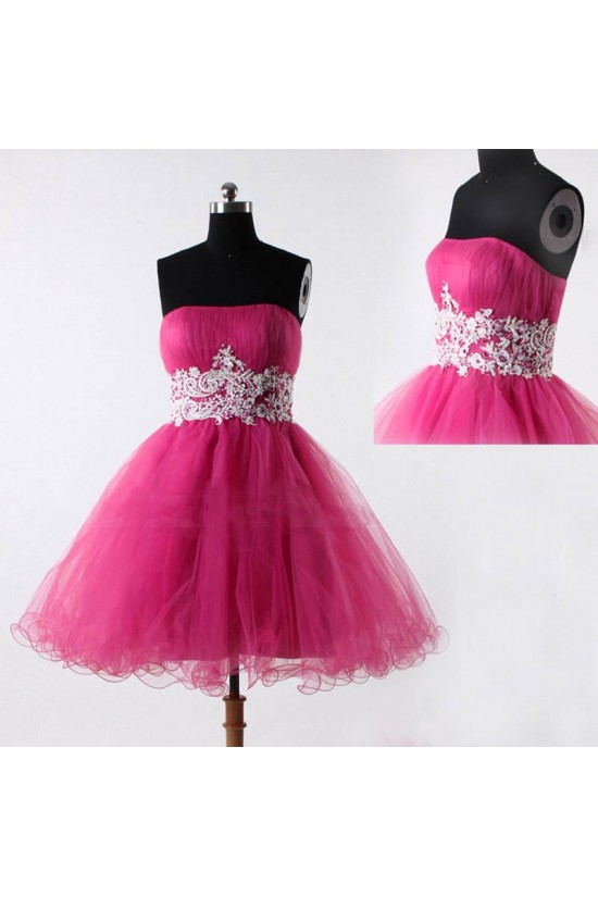 Short/Mini Strapless Tulle Prom Evening Formal Cocktail Dresses ED011055