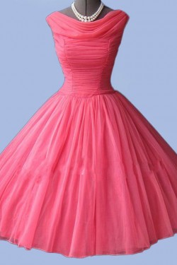 A-Line Short Pleated Prom Evening Formal Dresses ED011056