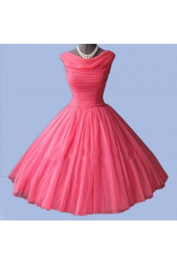 A-Line Short Pleated Prom Evening Formal Dresses ED011056