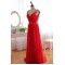 A-Line Long Red Chiffon Prom Evening Formal Dresses ED011079