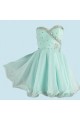 A-Line Sweetheart Beaded Short Chiffon Prom Evening Formal Dresses ED011085