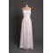A-Line Strapless Long White Chiffon Prom Evening Formal Dresses ED011093