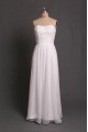 A-Line Strapless Long White Chiffon Prom Evening Formal Dresses ED011093 A-Line Strapless Long White Chiffon Prom Evening Formal Dresses ED011093