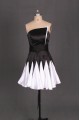 Short Black White Prom Evening Formal Dresses ED011095