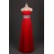 A-Line Sweetheart Beaded Long Red Chiffon Prom Evening Formal Dresses ED011097