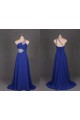 A-Line One-Shoulder Beaded Long Blue Chiffon Prom Evening Formal Dresses ED011098 A-Line One-Shoulder Beaded Long Blue Chiffon Prom Evening Formal Dresses ED011098