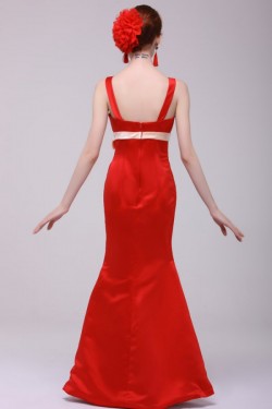Trumpet/Mermaid Long Red Prom Evening Formal Party Dresses ED010110
