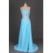 A-Line Strapless Beaded Long Chiffon Prom Evening Formal Dresses ED011100