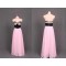 A-Line Sweetheart Beaded Long Black Pink Chiffon Prom Evening Formal Dresses ED011102