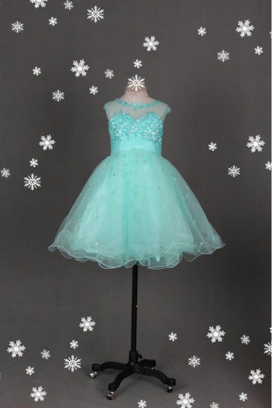 A-Line Beaded Short Blue Prom Evening Cocktail Homecoming Dresses ED011118