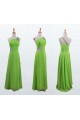 A-Line One-Shoulder Beaded Long Chiffon Prom Evening Formal Dresses ED011120