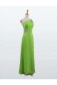 A-Line One-Shoulder Beaded Long Chiffon Prom Evening Formal Dresses ED011120