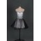 A-Line Sweetheart Beaded Black White Prom Evening Formal Dresses ED011123