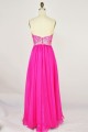 A-Line Sweetheart Beaded Long Blue Chiffon Prom Evening Formal Dresses ED011127