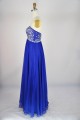 A-Line Sweetheart Beaded Long Blue Chiffon Prom Evening Formal Dresses ED011127