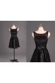 A-Line Short Black Lace Prom Evening Formal Bridesmaid Dresses ED011129