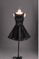 A-Line Short Black Lace Prom Evening Formal Bridesmaid Dresses ED011129