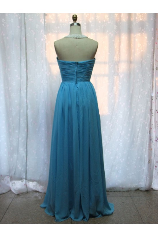 A-Line Halter Beaded Long Chiffon Prom Evening Formal Dresses ED011131 A-Line Halter Beaded Long Chiffon Prom Evening Formal Dresses ED011131