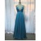 A-Line Halter Beaded Long Chiffon Prom Evening Formal Dresses ED011131