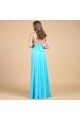 A-Line Straps Sleeveless Beaded Long Chiffon Prom Evening Formal Dresses ED011134