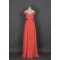 A-Line Cap-Sleeve Beaded Long Chiffon Prom Evening Formal Dresses ED011142
