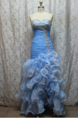 Trumpet/Mermaid Sweetheart Beaded Long Prom Evening Formal Dresses ED011145