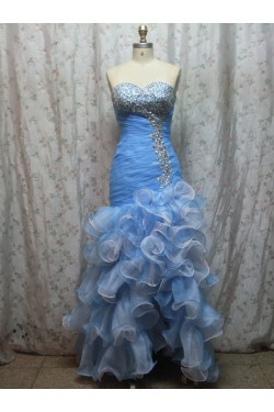 Trumpet/Mermaid Sweetheart Beaded Long Prom Evening Formal Dresses ED011145