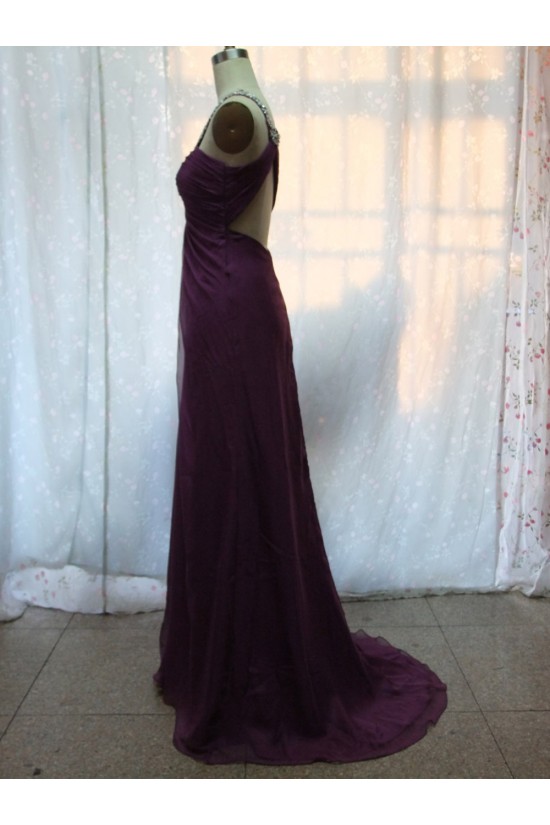 Empire One-Shoulder Beaded Long Chiffon Prom Evening Formal Dresses ED011149 Empire One-Shoulder Beaded Long Chiffon Prom Evening Formal Dresses ED011149
