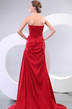 A-Line Sweetheart Long Red Prom Evening Formal Party Dresses ED010116