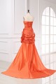 Trumpet/Mermaid Strapless Beaded Long Prom Evening Formal Dresses ED011163