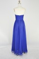 A-Line Sweetheart Beaded Long Blue Chiffon Prom Evening Formal Dresses ED011164