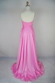 High Low Sweetheart Beaded Pink Chiffon Prom Evening Formal Dresses ED011167