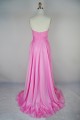 High Low Sweetheart Beaded Pink Chiffon Prom Evening Formal Dresses ED011167