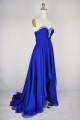 High Low Sweetheart Beaded Blue Chiffon Prom Evening Formal Dresses ED011168