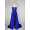 High Low Sweetheart Beaded Blue Chiffon Prom Evening Formal Dresses ED011168