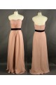 Sheath/Column Sweetheart Beaded Long Chiffon Prom Evening Formal Dresses ED011174