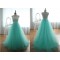 A-Line White Blue Long Prom Evening Formal Dresses ED011176