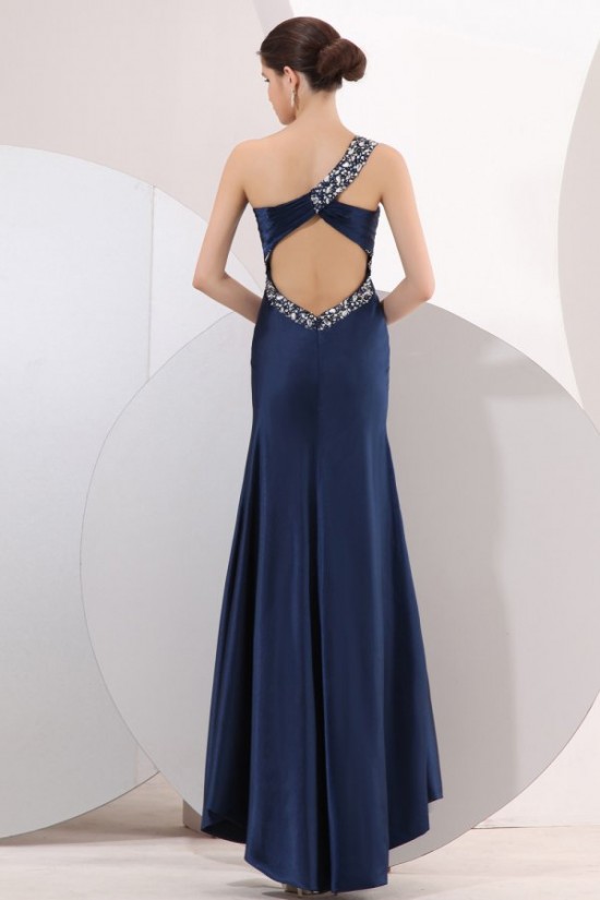 One-Shoulder Beaded Long Blue Prom Evening Formal Party Dresses ED010119 One-Shoulder Beaded Long Blue Prom Evening Formal Party Dresses ED010119