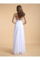 A-Line Beaded Long Pink Chiffon Prom Evening Formal Dresses ED011191