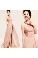 A-Line Halter Long Chiffon Prom Evening Formal Dresses ED011197