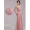 A-Line Long Pink Chiffon Prom Evening Formal Dresses ED011208