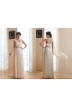 A-Line One-Shoulder Long Chiffon Prom Evening Bridesmaid Dresses ED011209