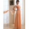 A-Line One-Shoulder Long Chiffon Prom Evening Bridesmaid Dresses ED011211