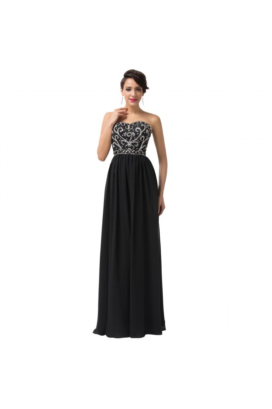 Elegant Beaded Long Chiffon Prom Evening Formal Party Dresses ED010122 Elegant Beaded Long Chiffon Prom Evening Formal Party Dresses ED010122