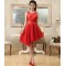 A-Line Short Red Prom Evening Formal Bridesmaid Dresses ED011220