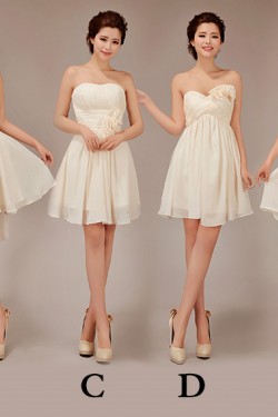 A-Line Short Chiffon Prom Evening Bridesmaid Dresses ED011230