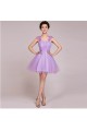 A-Line Short Tulle Prom Evening Formal Bridesmaid Dresses ED011232