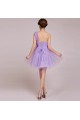 A-Line One-Shoulder Short Tulle Prom Evening Formal Bridesmaid Dresses ED011233